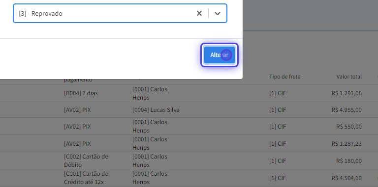 botao alterar