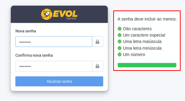 Atualizar Senha